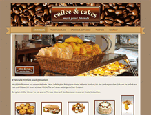 Tablet Screenshot of coffee-cakes.de